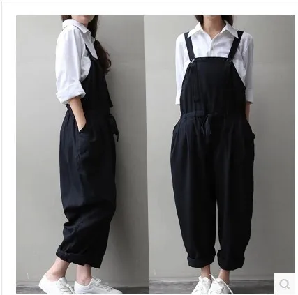 

Plus Summer Trousers Pregnant Women Pant Spring Autumn Winter Maternity Pants Plus Size Nine Pants Loose Cotton Bib Pants Har