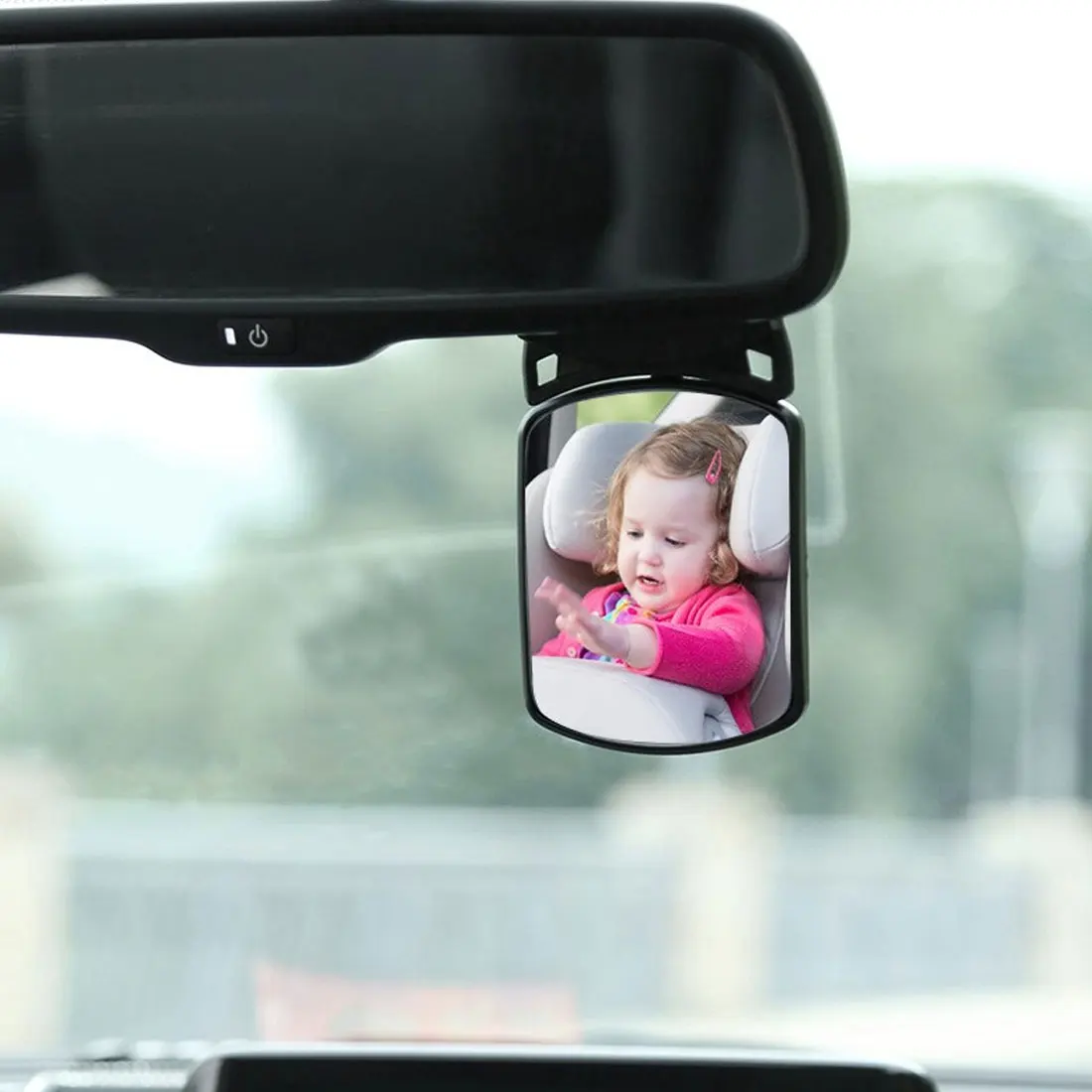 Adjustable Safe Baby Car Mirror for Rear View Facing Back Seat for Infant Child Backseat Shatterproof Mirror