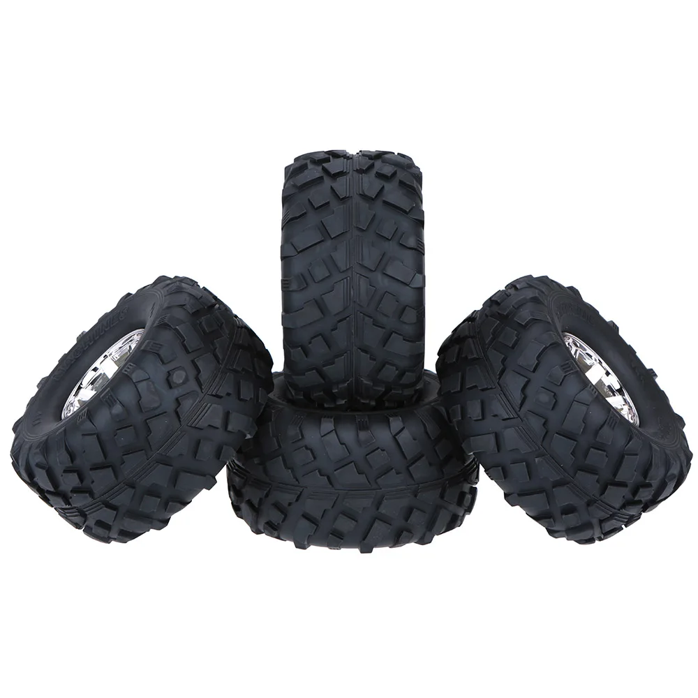 4PcsSet 110 Truck Tire Tyres Wheel for Traxxas HSP Tamiya HPI Kyosho RC Model Monster RC Car (6)