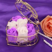 Романтическое мыло с ароматом в виде сердца для ванны и тела с лепестками роз для ванны, веселое свадебное украшение#0110 A2