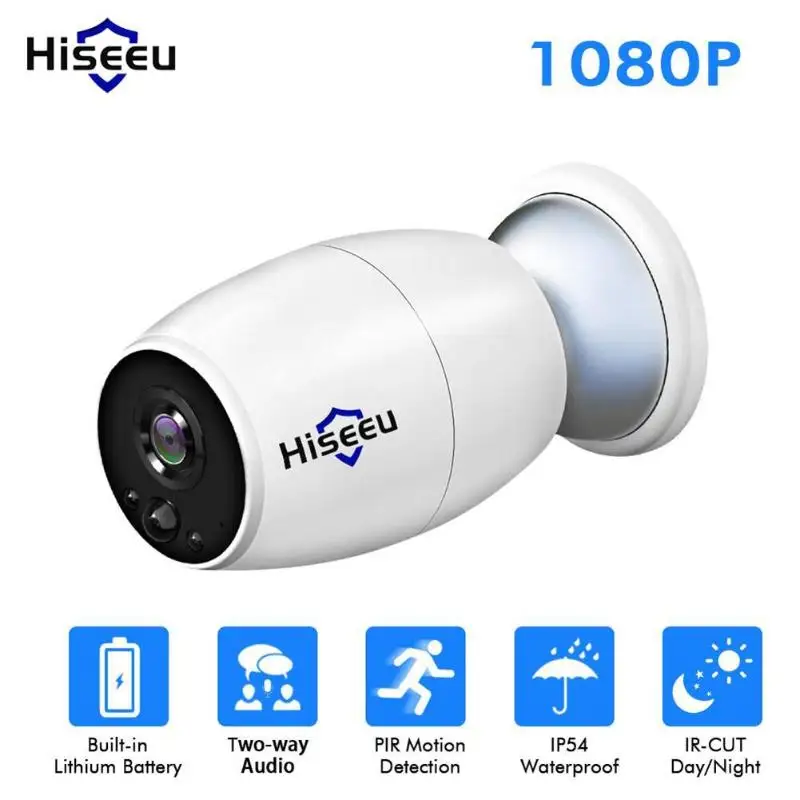 

Hiseeu Video Wireless WiFi IP Camera 1080P Full HD Two Way Audio Bullet Outdoor Indoor Security Camcorder Video Recorder