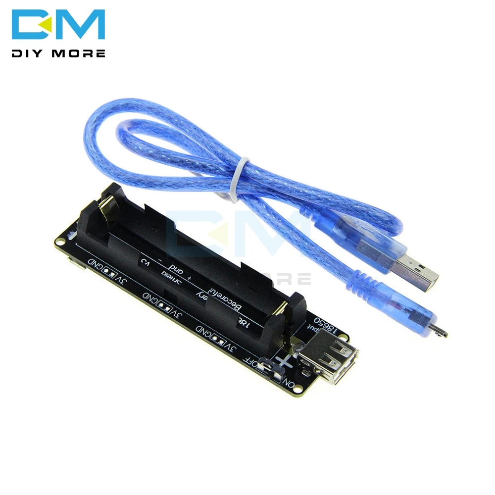 

ESP32 ESP32S For Wemos For Raspberry Pi 18650 Battery Shield V3 Micro USB Port Type-A USB 0.5A For Arduino With Cable Diy Kit