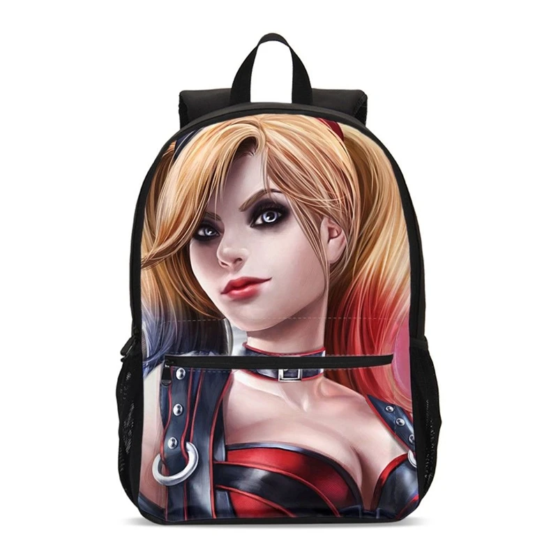 Модный дизайнерский школьный рюкзак Harley Quinn высококачественный прочный для
