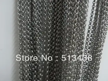 

5 meters lot Top polished Stainless Steel shiny 3.5mm Rolo-link chain.jewelry finding.DIY necklace bracelet wholesale