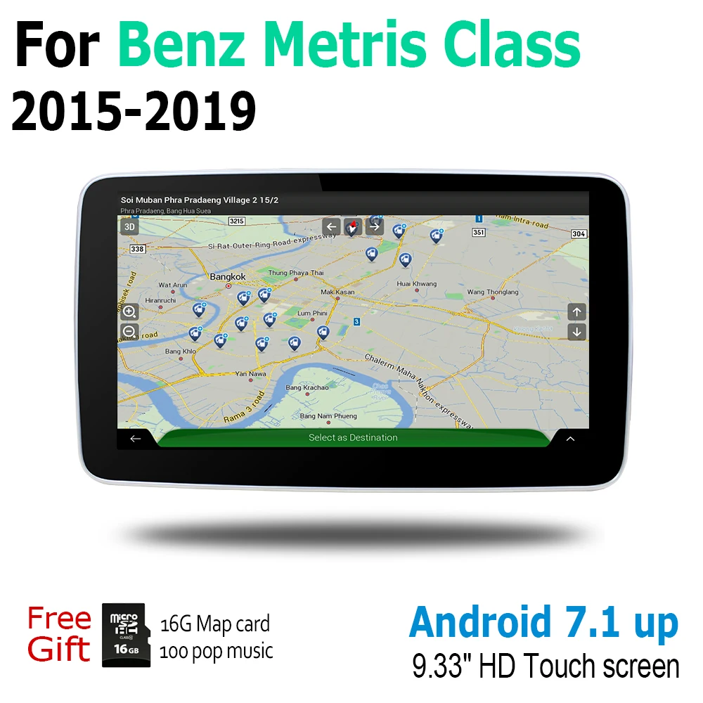 Sale Android 7.0 2G RAM Touch Screen Multimedia Player For Mercedes Benz Metris Class 2015~2019 NTG Stereo Display navigation GPS 2
