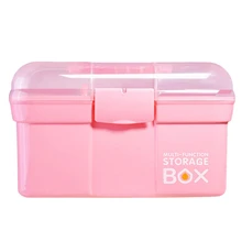 Small Size Three-Layer Functional New Plastic Multifunction Makeup Container Nail Polish Rack Desktop Cosmetic Tools Shelf Con