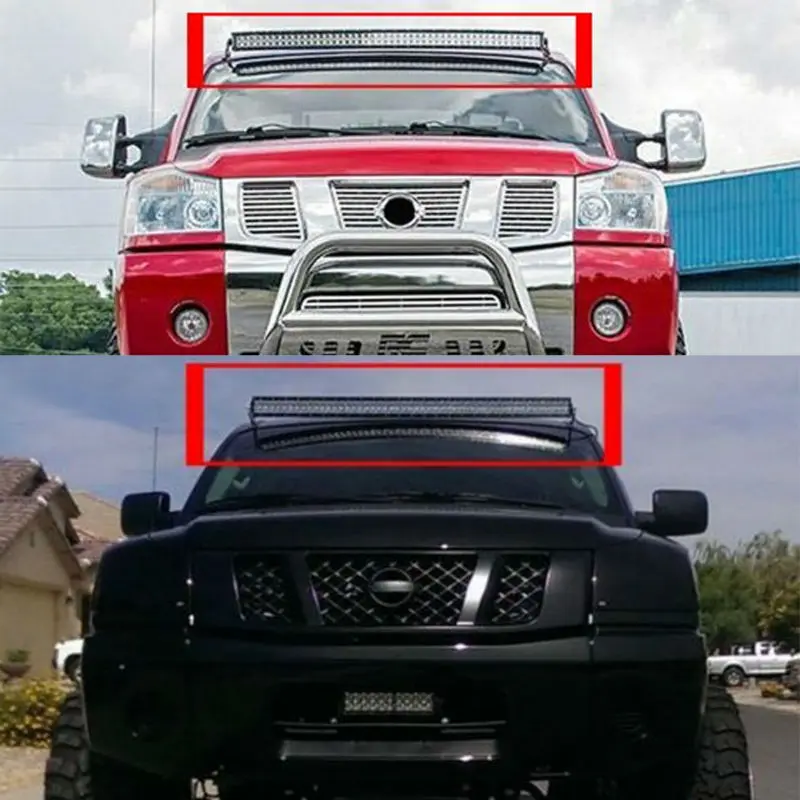 Mounting Brackets for 50 inch Straight Curved LED Light Bar Working Light for Nissan Titan Offroad SUV ATV 4WD 2WD (3)