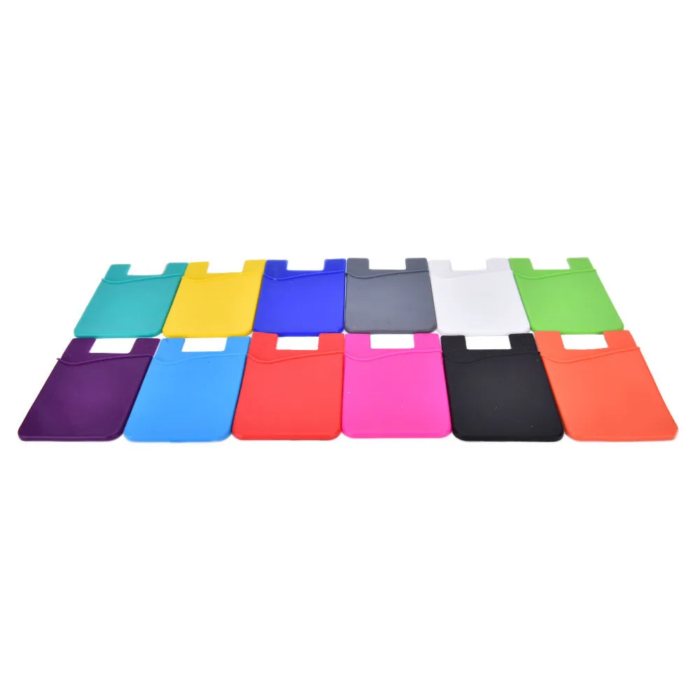

Adhesive Sticker Back Cover Card Holder Case Pouch For Cell Phone