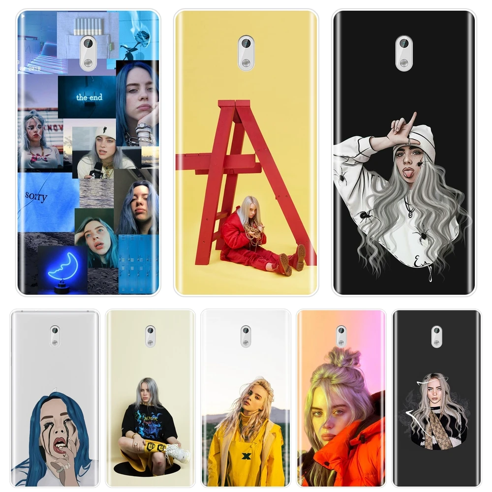 

TPU Back Cover For Nokia 7 Plus X6 Billie Eilish Cool Girl Aesthetic Fashion Soft Silicone Case For Nokia 1 2 3 5 6 8 Phone Case