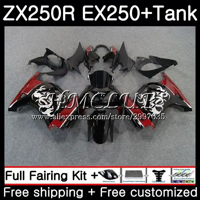 +Tank For KAWASAKI NINJA ZX250R EX250 Dark red 2008 2009 2010 2011 2012 46HC.14 ZX-250R ZX 250R EX 250 08 09 10 11 12 Fairing +Tank For KAWASAKI NINJA ZX250R EX250 Dark red 2008 2009 2010 2011 2012 46HC.14 ZX-250R ZX 250R EX 250 08 09 10 11 12 Fairing