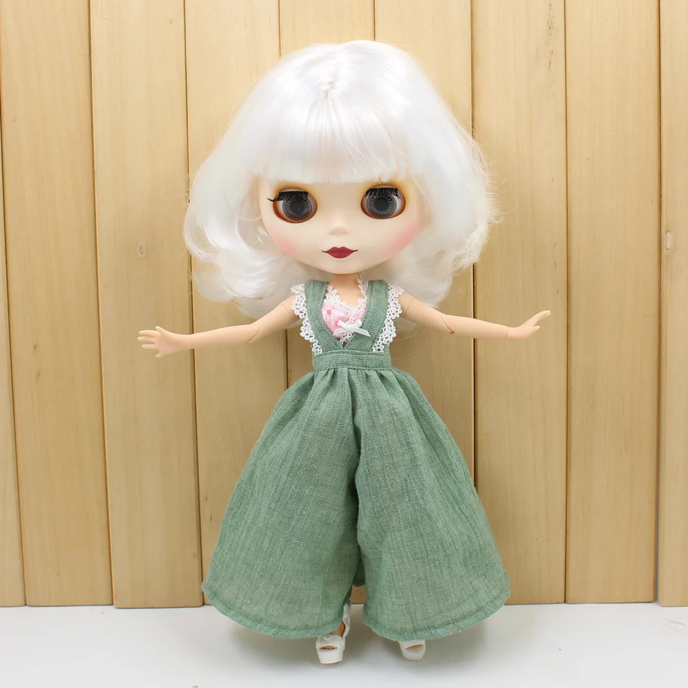 

Blyth Nude Doll Joint Body white short Hair with bangs suitable DIY face makeup dolls for sale