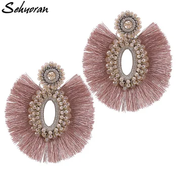 

Women's Tassel Earrings Fringe Dangle Earing Drop Ohrringe Ethnic Bohemian Boucles d'oreilles Statement Earing Woman New Earring