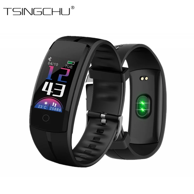 

TSINGO QS100 Smart Wristband Bracelet Color Screen Blood Pressure Heart Rate Sleep Monitoring BT Fitness Tracker For iOS Android
