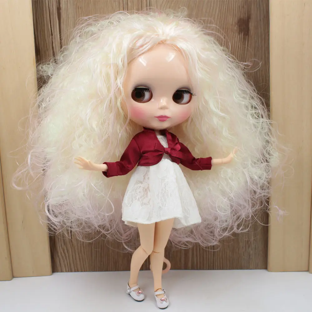 

ICY Nude Blyth Doll JOINT body Series No.1017/400 For Golden mix Pink hair Flesh skin 1/6 BJD