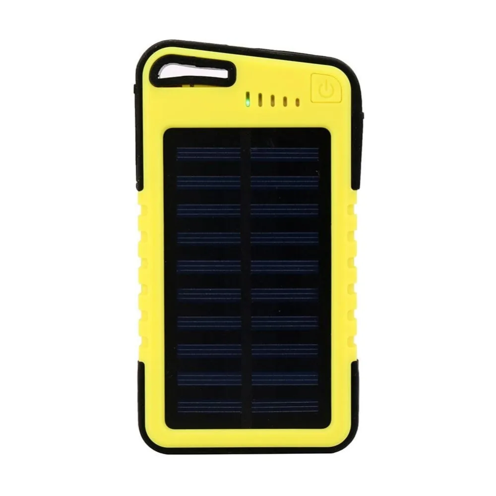 Powerbank 20000mah 18650 Dual USB Водонепроницаемый Солнечный аккумулятор зарядное устройство