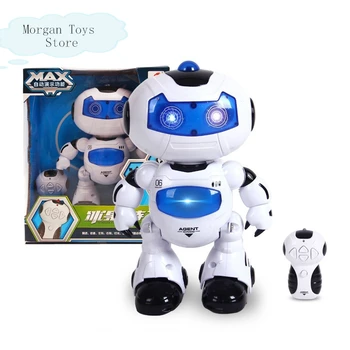

High Quality RC Robot Toy Remote Control Musical Electronic Toy Walk Dance Lightenning Robot Free Shipping