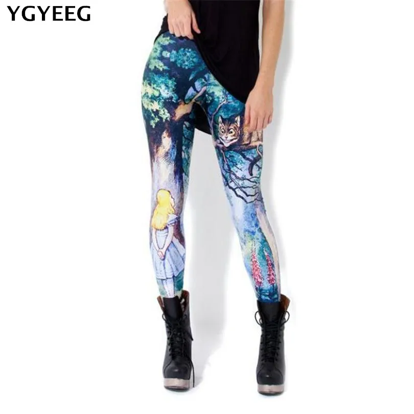 

YGYEEG Women Leggings Casual 3D Digital Plus Size Leggins Females Clothing Autumn Woman Elasticity Pants S M L XL XXL XXXL XXXXL