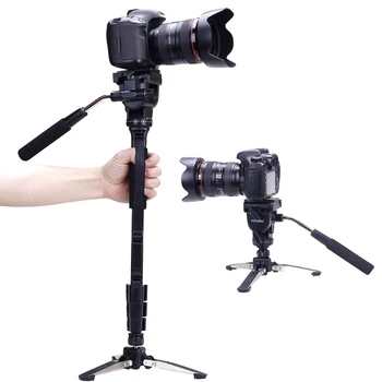 

YT288 Camera Tripod 3 Section Extend Adjustable+Ball head 1/4 inch Quick Release Plate for Canon Nikon Sony Olympus Pentax