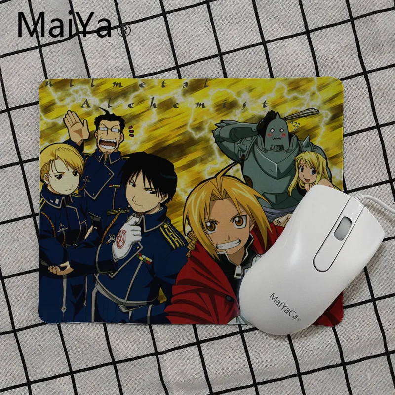 No Lock Edge25x29cm Maiya высокое качество полнометаллический Алхимик ноутбук компьютер коврик для мыши Гладкий коврик для письма настольные компьютеры мат игровой коврик для мыши - Цвет: No Lock Edge25x29cm
