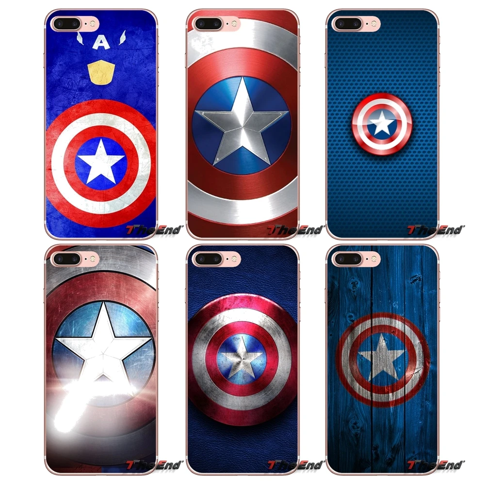 Captain America Shield For HTC U11 One M7 M8 A9 M9 M10 E9 Desire 630 530 626 628 816 820 Motorola G G2 G3 Mobile Phone Skin Case | Мобильные