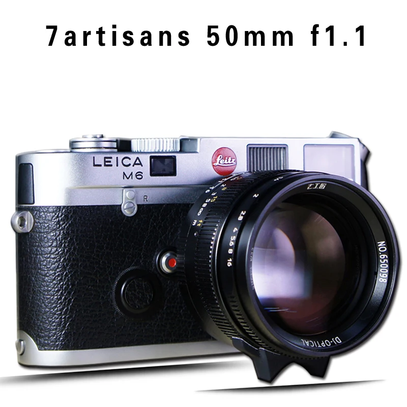 Объектив Lentes 7 Artisans Paraxial M mount для камер Leica m M240 M3 M5 M6 M7 M8 M9 M9p M10 50 мм F1.1|Объективы