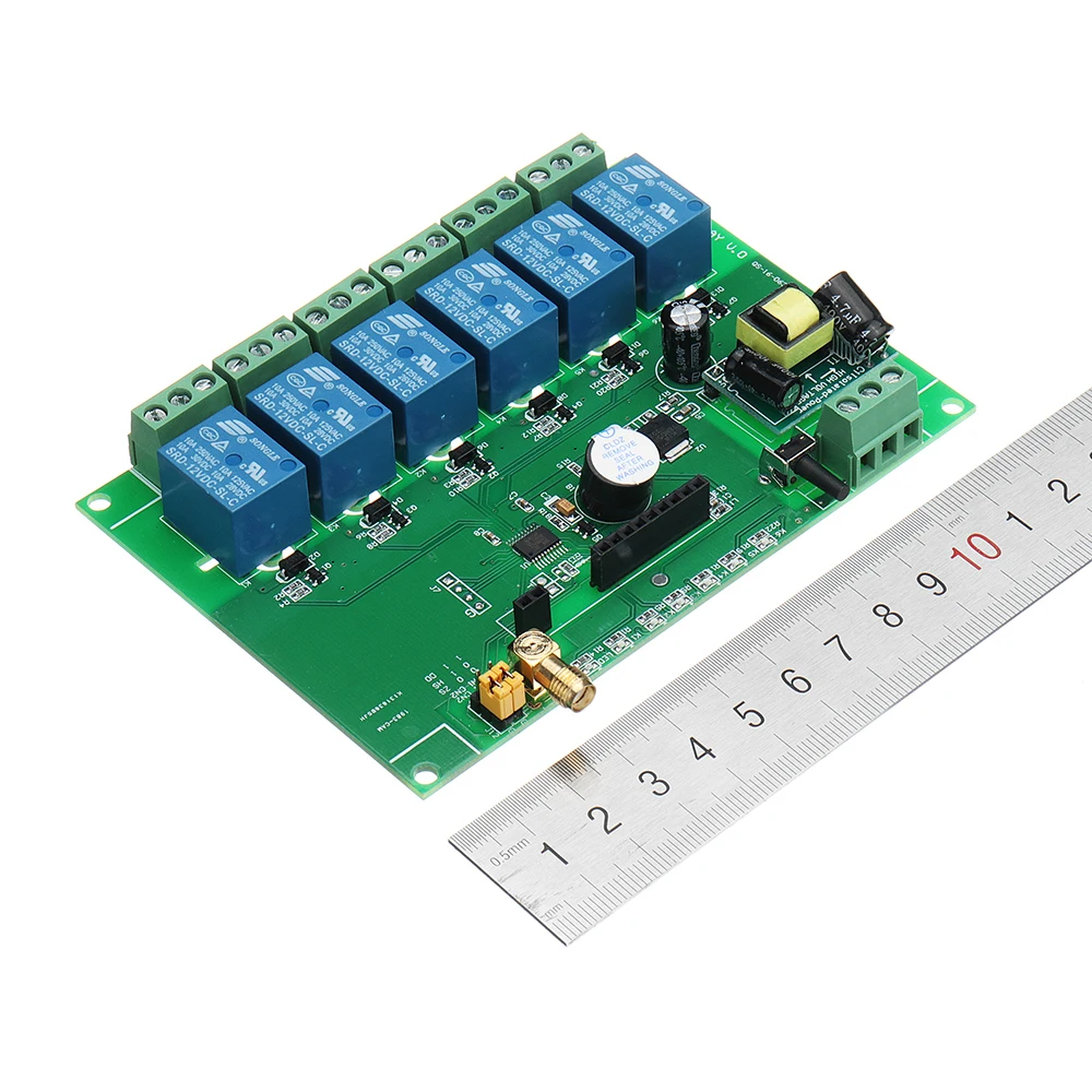 

NEW DC 12V 6 Channel DIY Receiver Relay Module Board With Wireless RF Remote Control Switch