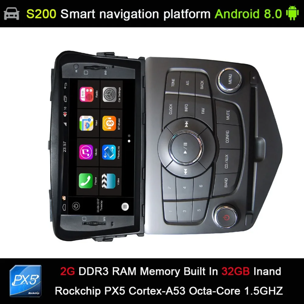

Android 8.0 system PX5 Octa 8-Core CPU 2G Ram 32GB Rom Car DVD Radio GPS Navigation for Chevrolet Cruze 2008-2014