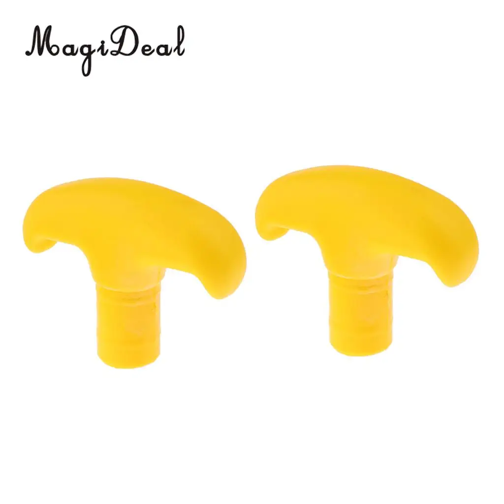 MagiDeal High Quality 2Pcs PVC Canoe Paddle T Handle Kayak Dinghy SUP Surfboard Surfing Rowing Boat Accessory Black/Yellow/Gray