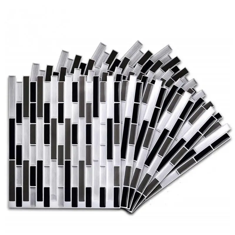 Simulation tile stickers bathroom kitchen wall stickers home decoration living room non-slip DIY creative Wallpaper