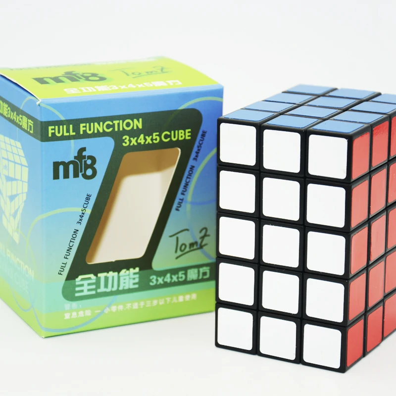 New MF8 3x4x5 Cube 345 Black TomZ MF8 Full Function Plastic Puzzle Magic Cube Twist Toy