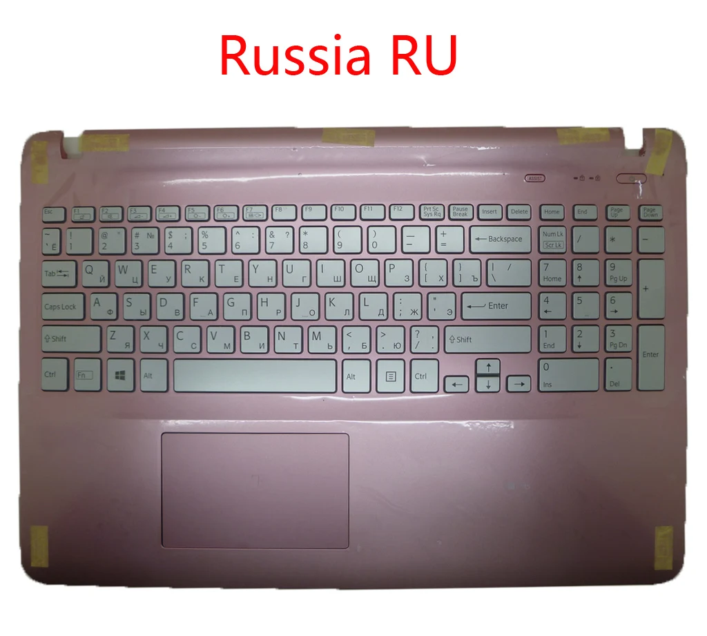 Подставка для ноутбука и клавиатура для SONY SVF152 итальянский IT Swiss SW Россия RU нордический NE английский UI английский US FR Французский розовый с подсветкой
