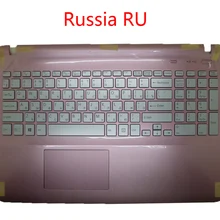 Подставка для ноутбука и клавиатура для SONY SVF152 итальянский IT Swiss SW Россия RU нордический NE английский UI английский US FR Французский розовый с подсветкой