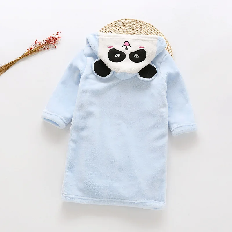 Babyinstar/детские халаты; коллекция года; модный детский халат с капюшоном и милым кроликом для малышей; банный халат; детские халаты для девочек и мальчиков