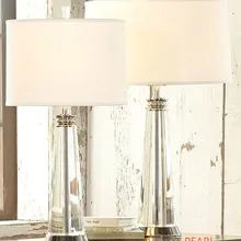 Современные креативные декоративные настольные лампы высокого класса прозрачная настольная лампа из хрусталя, прикроватная тумбочка для спальни, настольная лампа для учебы