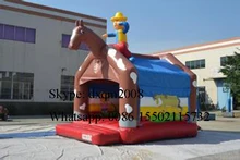 2016 factory customized inflatable bouncer house ,inflatable jumping bouncy castle ,horse inflatable jumping house for kids