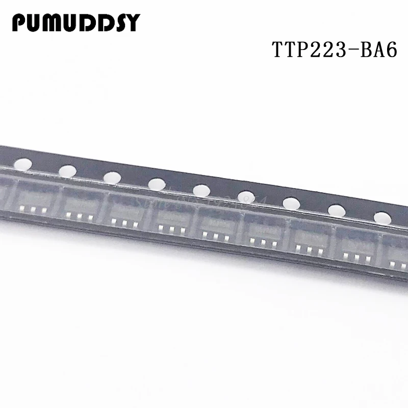 

20PCS TTP223-BA6 TTP223 223B 223 BA6 IC/ single touch touch detection IC SOT-23-6