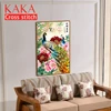 KAKA Cross stitch kits Embroidery needlework sets with printed pattern,11CT canvas,Home Decor for garden House,Flowers Peacock ► Photo 2/6