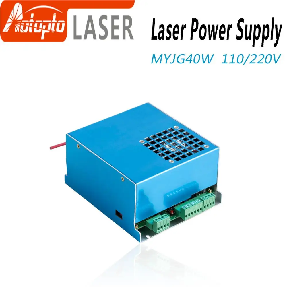 40W CO2 Laser Power Supply MYJG-40T 110V 220V for CO2 Laser Engraving Cutting Machine 35-50W MYJG