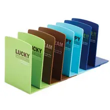DHL 50 шт. Корея канцелярские Цвет мультфильм книжная полка Пластик форзац Настольная Книга Организатор офис Полки розовый дешевые поставки