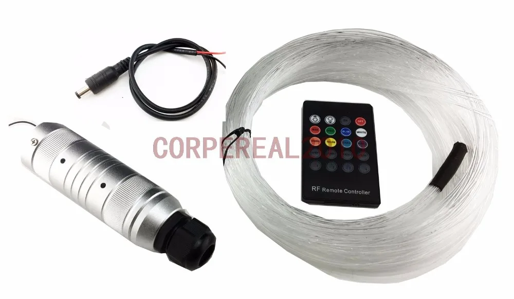 12V Car Radio Audio Fiber Optic Light kit 6V Wireless Led Light
