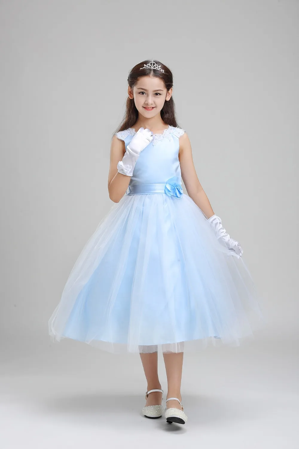 sky blue dress for kids