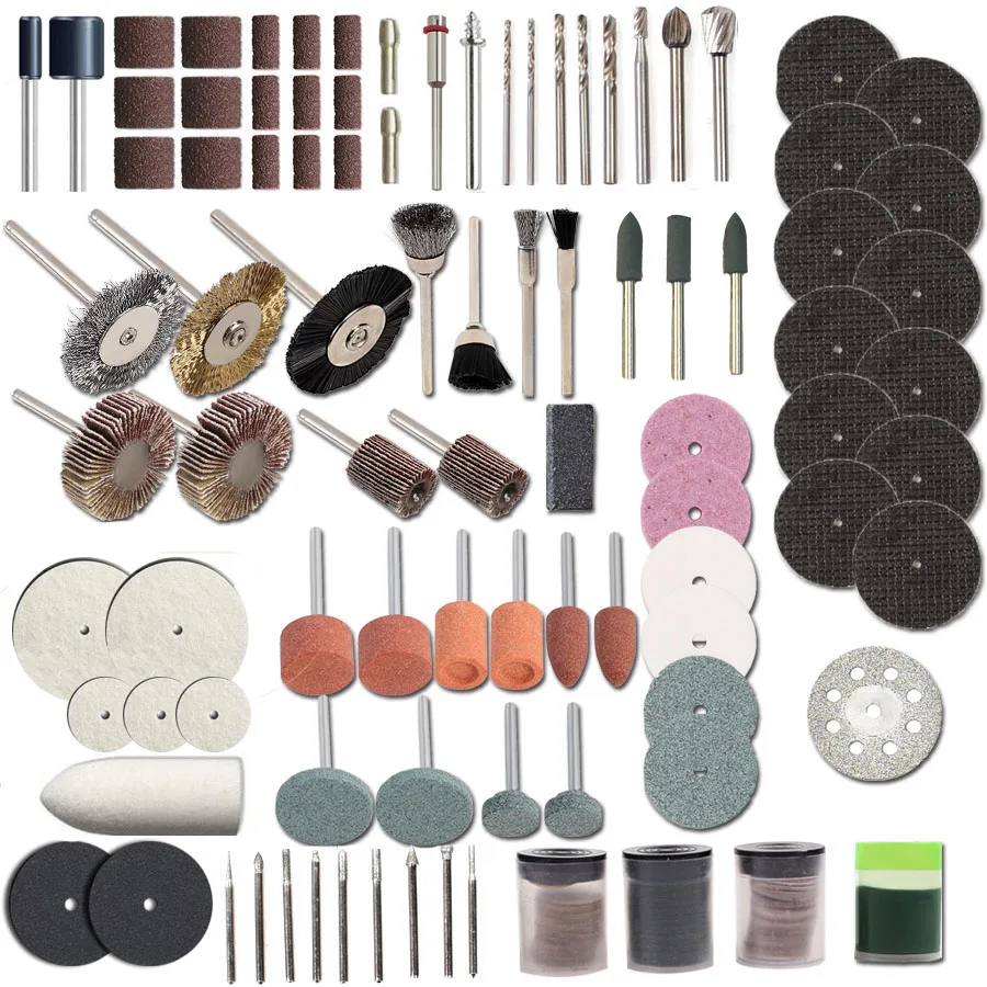 

248PCS Rotary Tool Accessories Kit for Easy Cutting Grinding Sanding Carving and Polishing Tool Combination For Hilda Dremel
