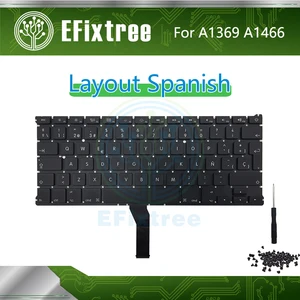 Клавиатура A1466 с испанской раскладкой для Macbook Air, 13, 3 дюйма, A1369, винтовая фоновая подсветка MC 2469 2559 2632 2924 2925 3178 2011-2017 года