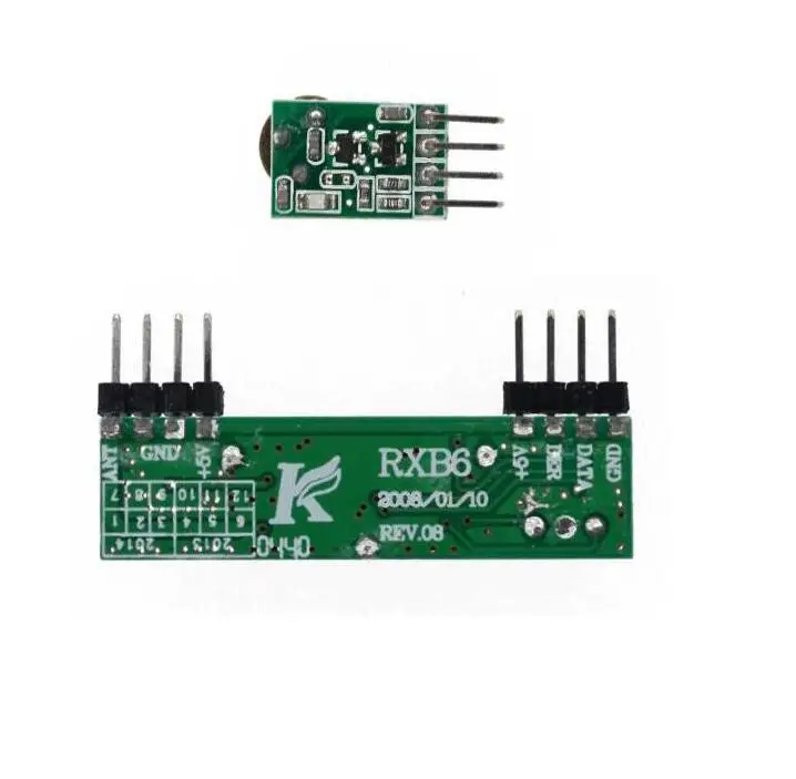 433 МГц Супергетеродинный 3400 RF передатчик и приемник комплект для Arduino ARM MCU