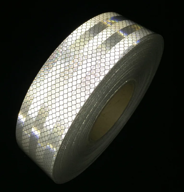 

Self-adhesive PET Reflective white stripes tape Reflective tape sticker Warning safety tape for Truck Car Motorcycle