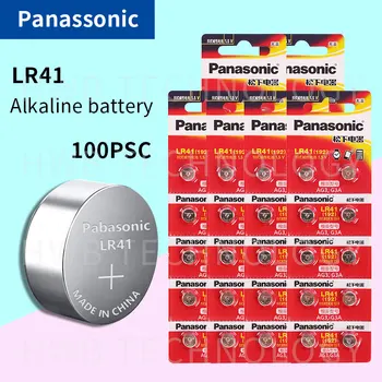 

Wholesale 100Pcs 1.5V PANASONIC LR41 192 Button Cell Alkaline Batteries Freeshipping