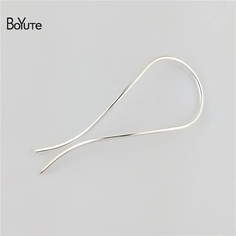 BoYuTe 1 Piece 1003MM Metal Brass Arch Hair Stick Diy Hand Made Hair Jewelry Accessories 7 Colors (8)