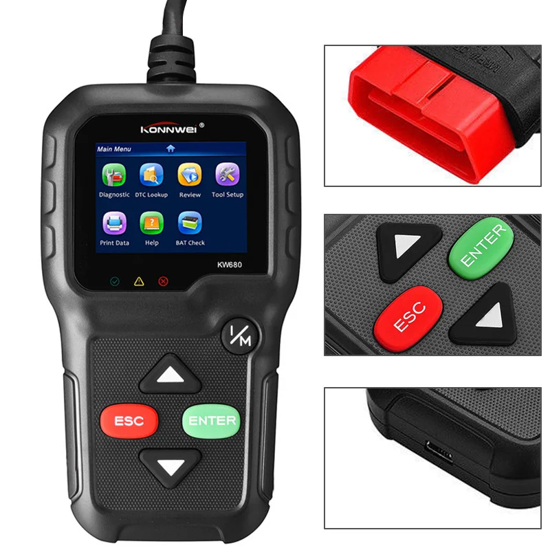 

Universal Car Diagnosis Scanner OBD2 OBDII EOBD Automotive Scan Code Reader YAN88