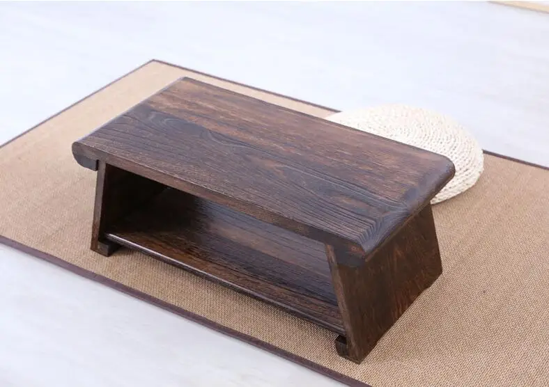 Japanese Floor Desk Table Folding Leg 60*35cm Rectangle Asian Antique Furniture Traditional Living Room Wooden Console Table Japanese Floor Desk Table Folding Leg 60*35cm Rectangle Asian Antique Furniture Traditional Living Room Wooden Console Table