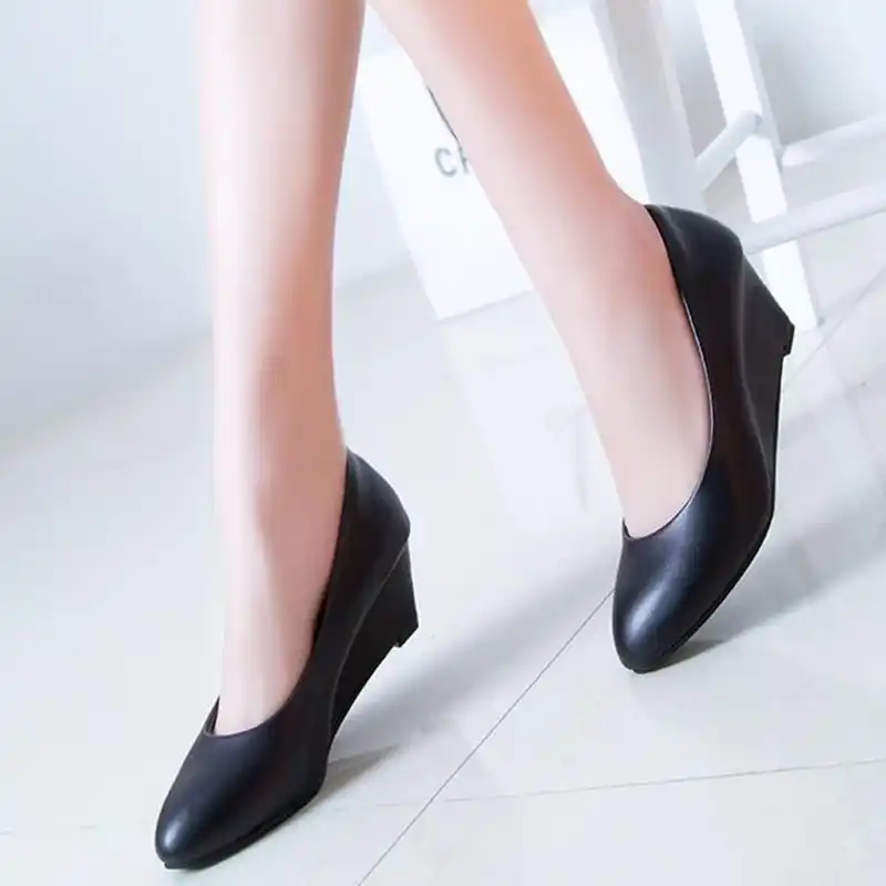 Spring Autumn Office Lady Shoes Women Wedges Pumps High Heels Shoes Women Wedges Pumps High Heels